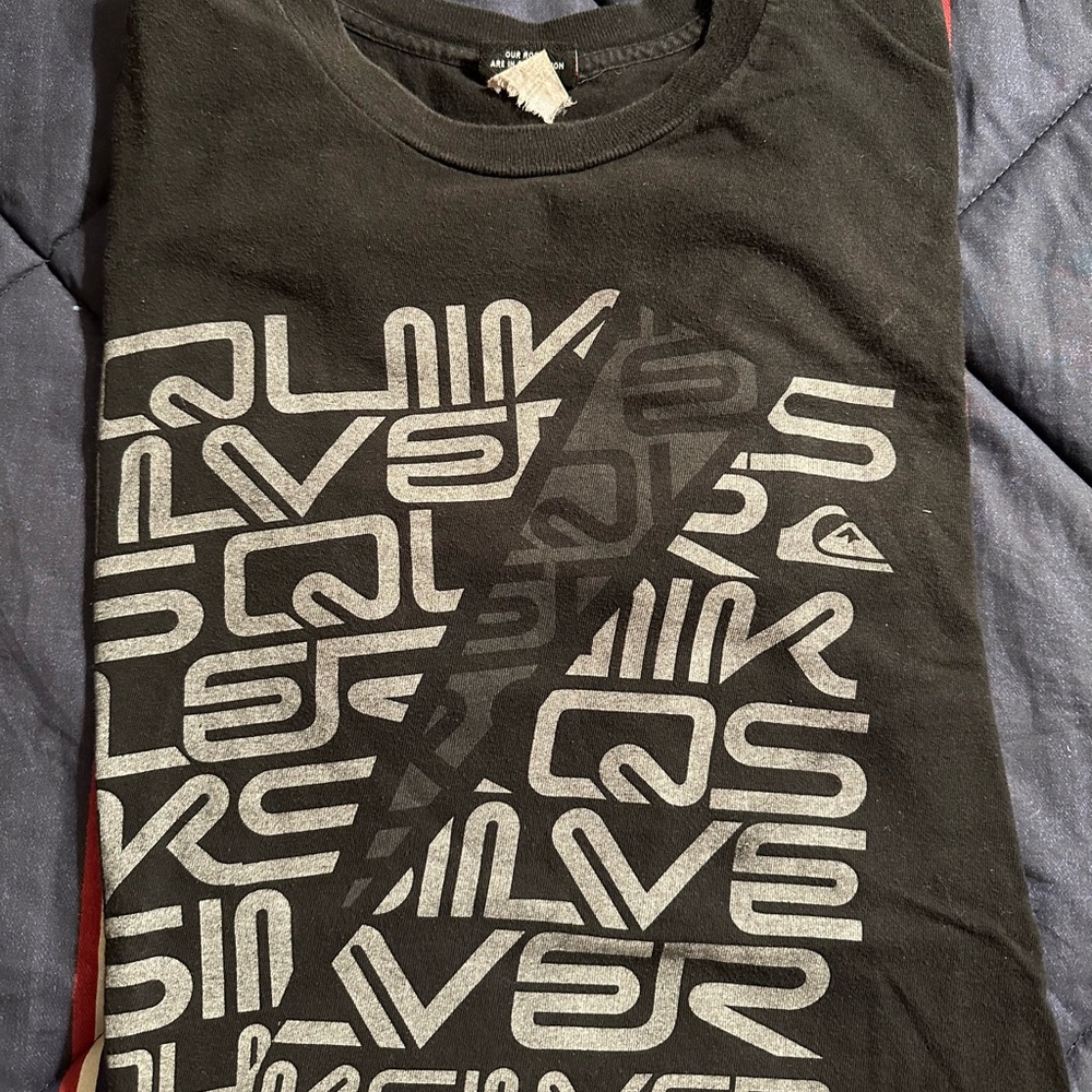 Quiksilver Black Surfer Short Sleeve T Shirt